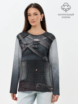 Лонгслив женский. Хлопок / Геральт | снаряжение