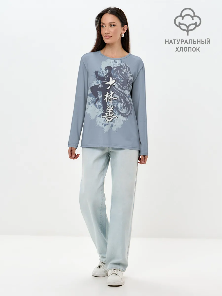 Лонгслив женский. Хлопок / Kung fu