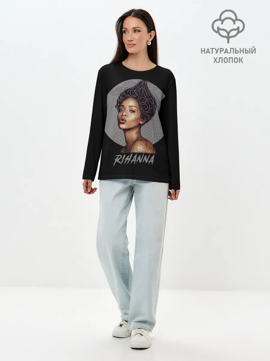 Лонгслив женский. Хлопок / Rihanna