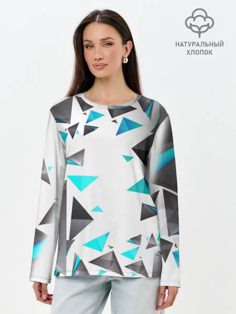 Лонгслив женский. Хлопок / TRIANGLE