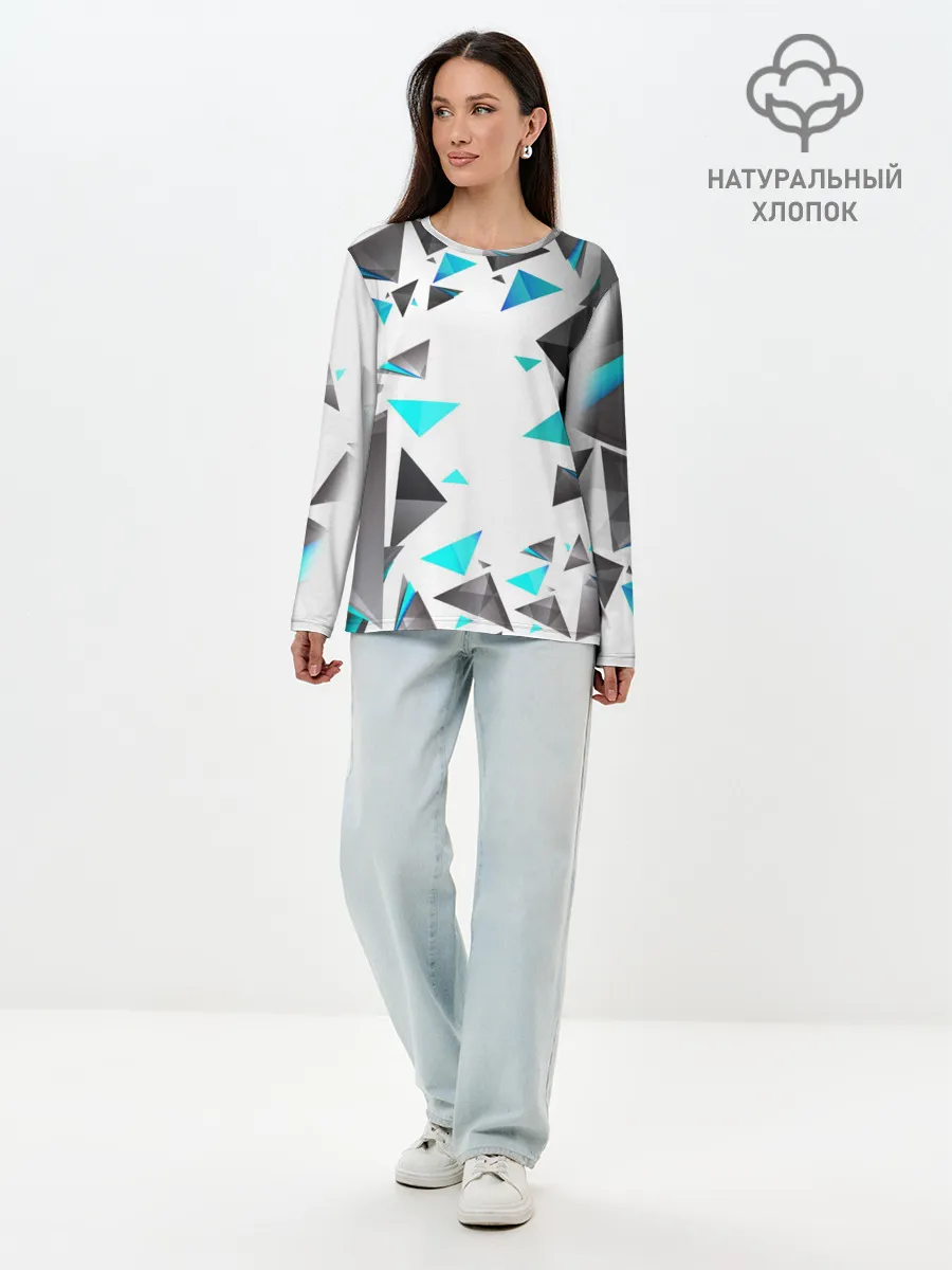 Лонгслив женский. Хлопок / TRIANGLE