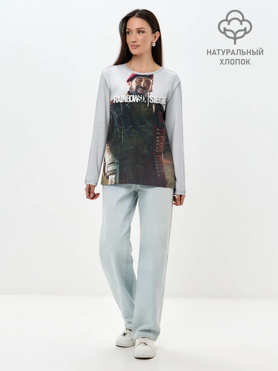 Лонгслив женский. Хлопок / RAINBOW SIX SIEGE MAESTRO