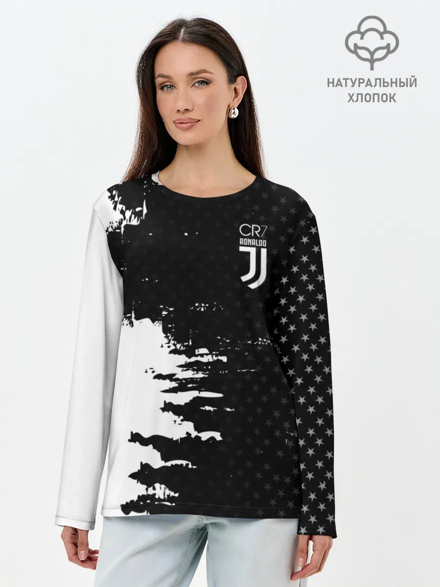 Лонгслив женский. Хлопок / RONALDO JUVE SPORT