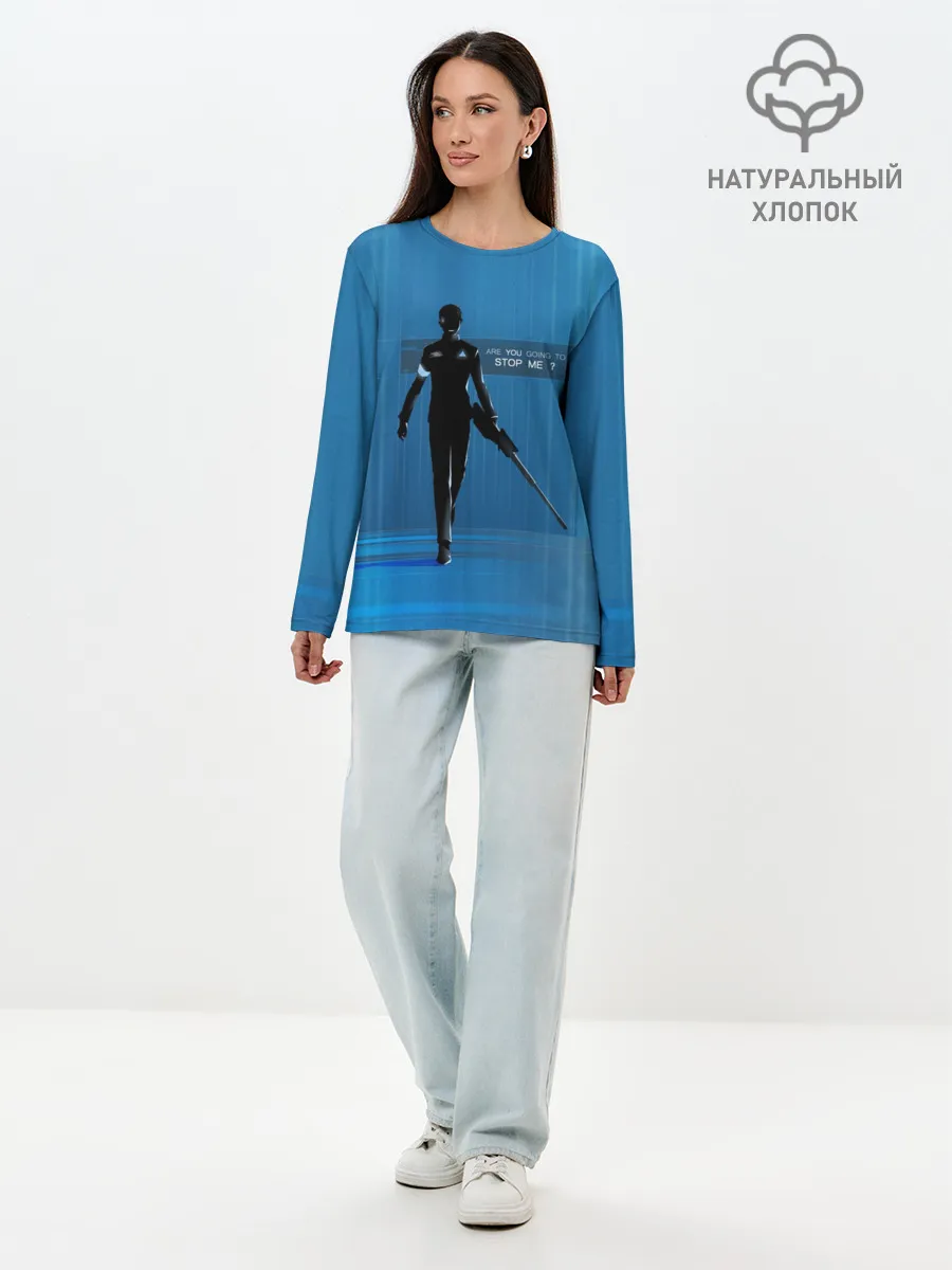 Лонгслив женский. Хлопок / Detroit: Become Human