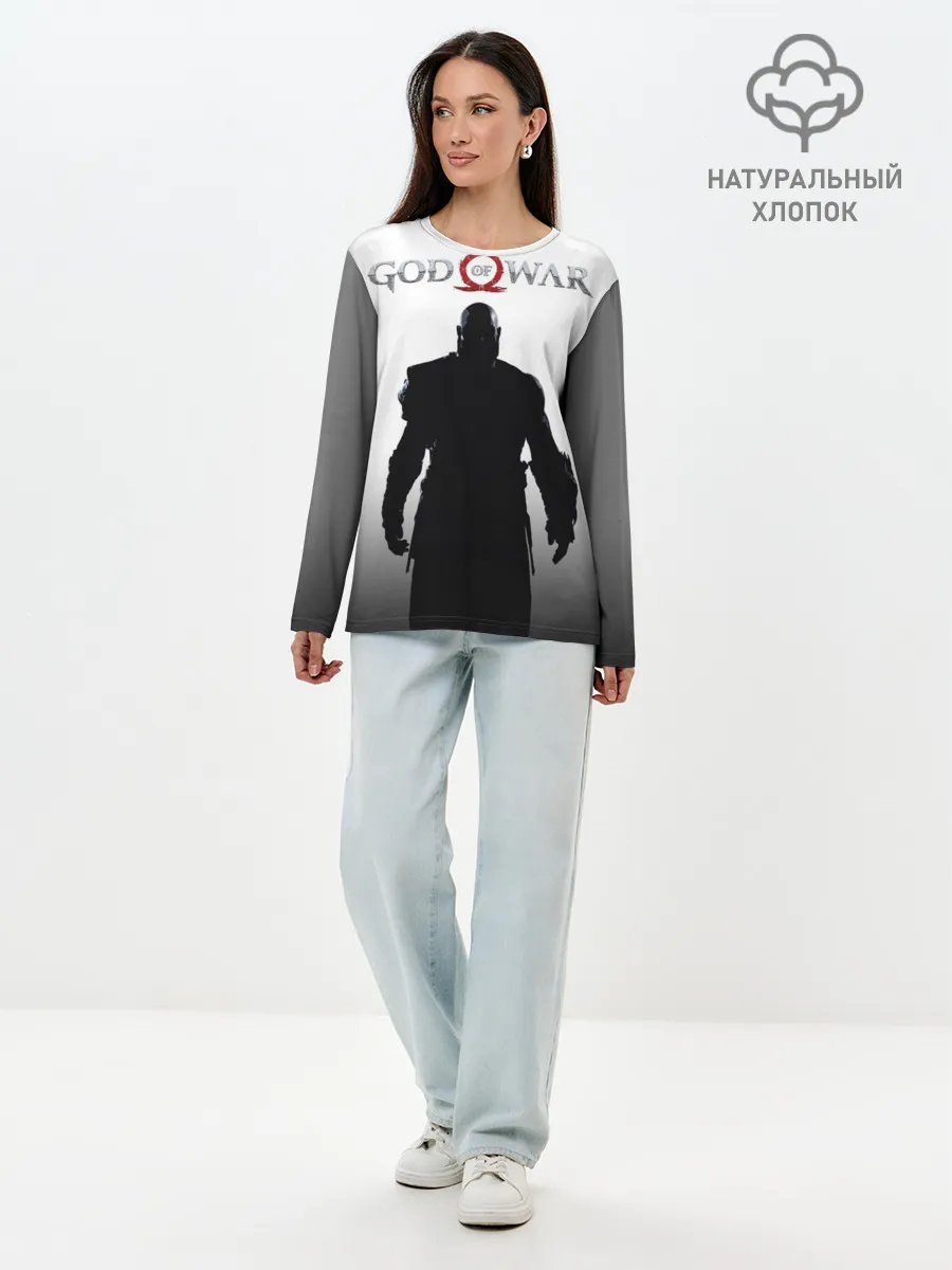 Лонгслив женский. Хлопок / God of War 4 Кратос