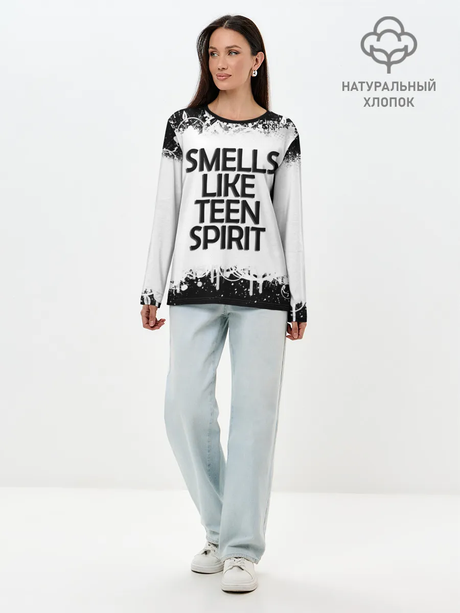 Лонгслив женский. Хлопок / Повеяло юностью