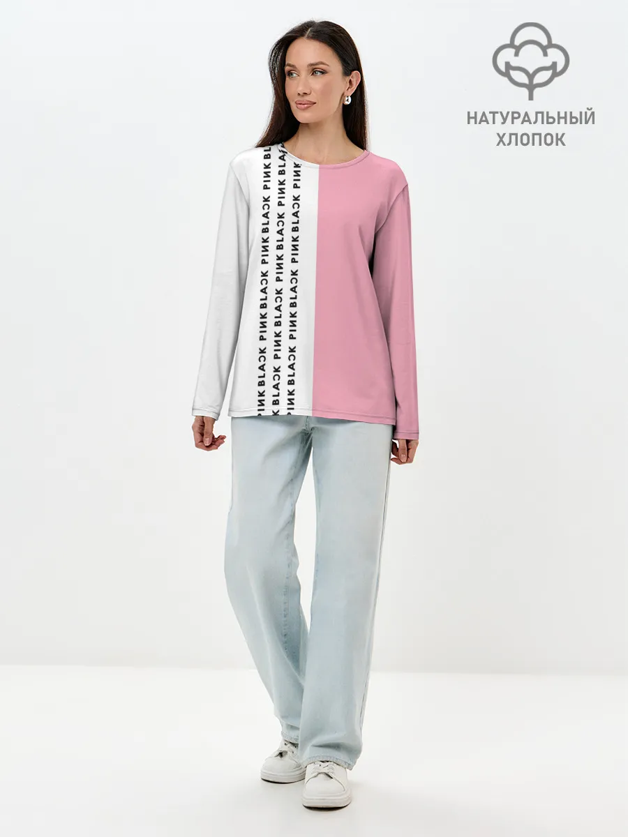 Лонгслив женский. Хлопок / BlackPink