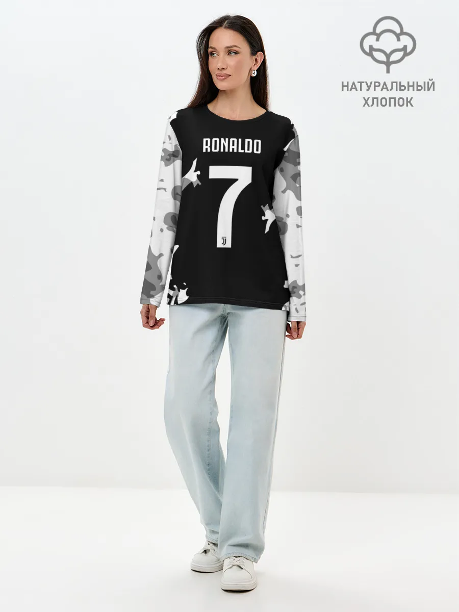 Лонгслив женский. Хлопок / RONALDO JUVE SPORT