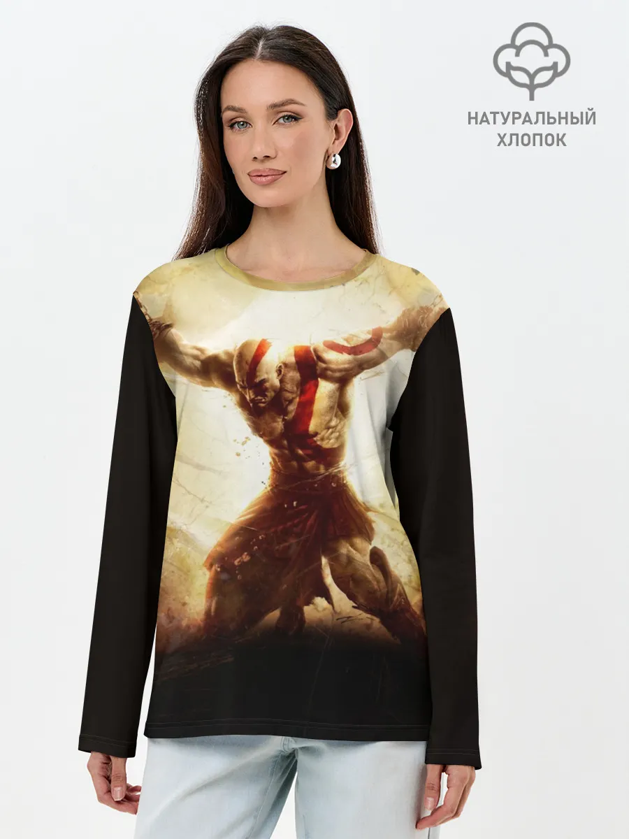 Лонгслив женский. Хлопок / God of War