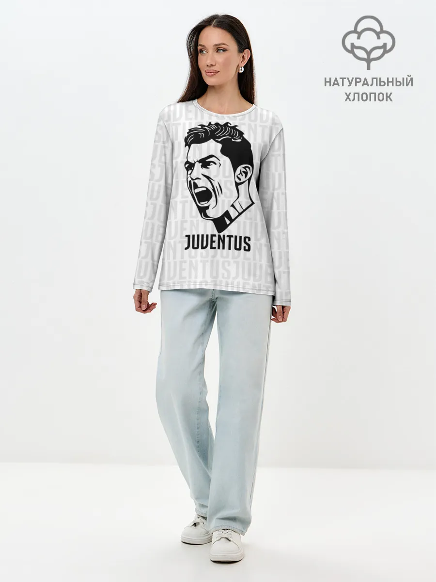 Лонгслив женский. Хлопок / RONALDO JUVE SPORT