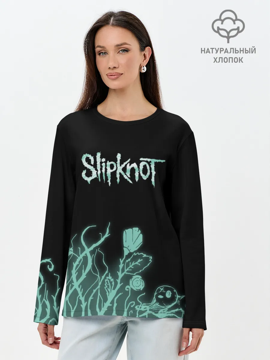 Лонгслив женский. Хлопок / Slipknot