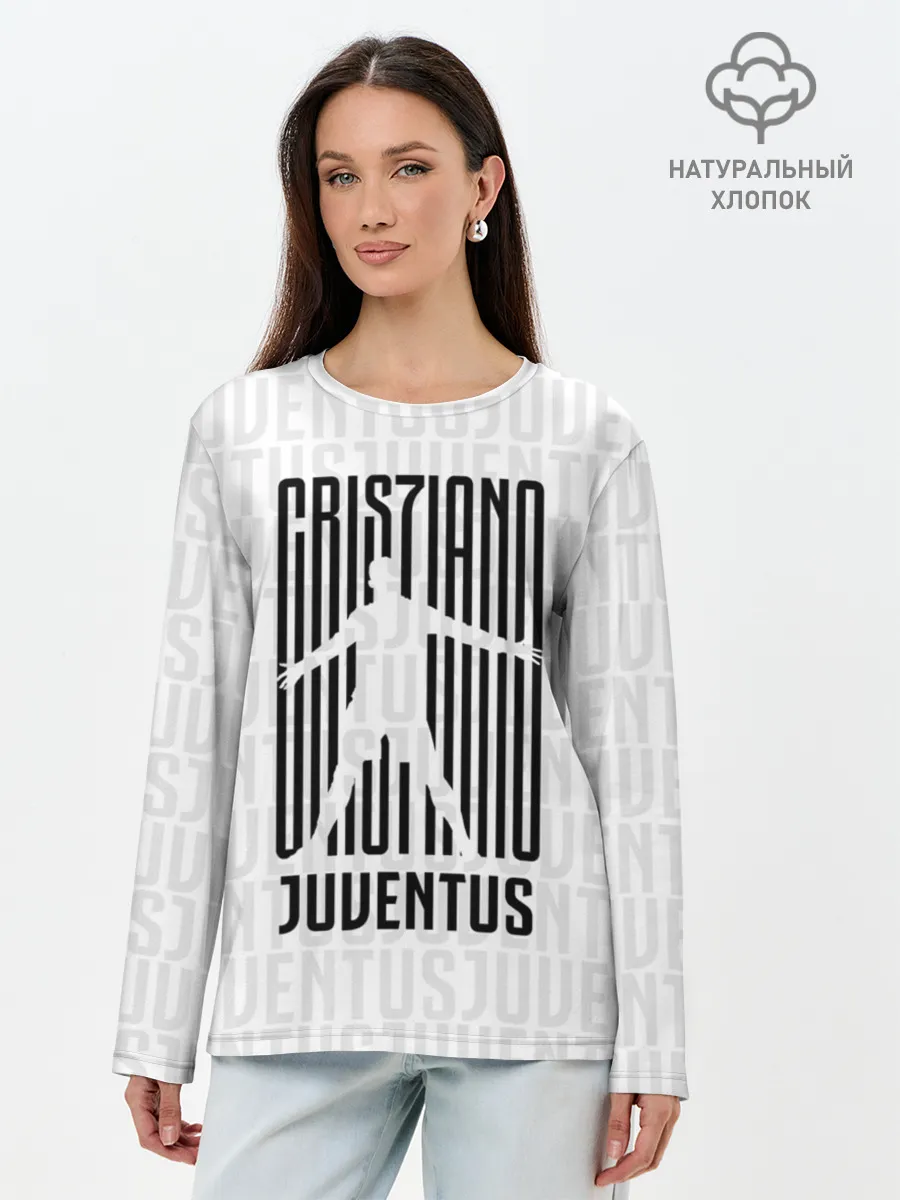 Лонгслив женский. Хлопок / RONALDO JUVE SPORT