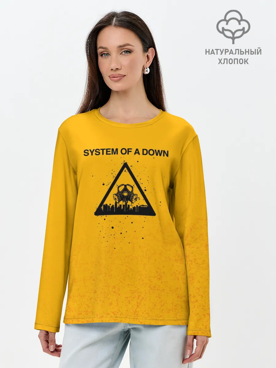 Лонгслив женский. Хлопок / System of a Down