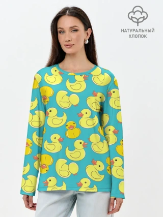 Лонгслив женский. Хлопок / Duck