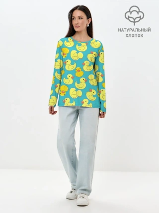 Лонгслив женский. Хлопок / Duck