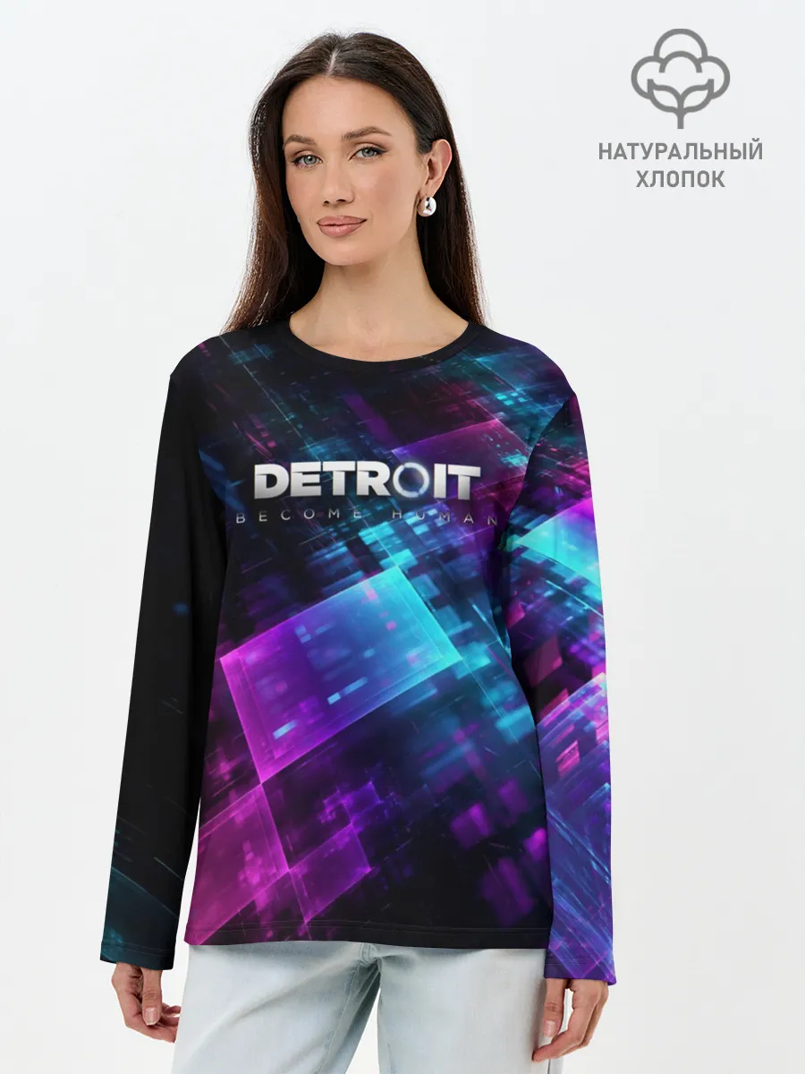 Лонгслив женский. Хлопок / Detroit: Become Human