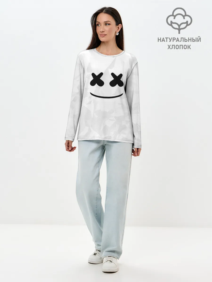 Лонгслив женский. Хлопок / MARSHMELLO