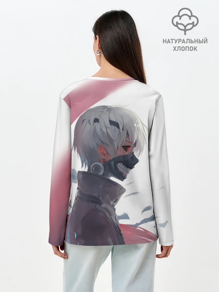 Лонгслив женский. Хлопок / Токийский гуль
