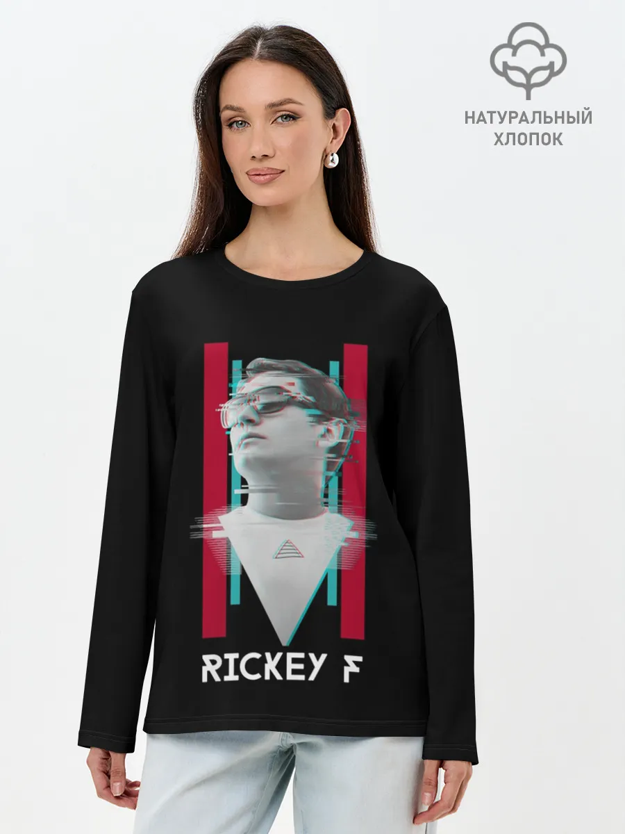 Лонгслив женский. Хлопок / Rickey F Glitch