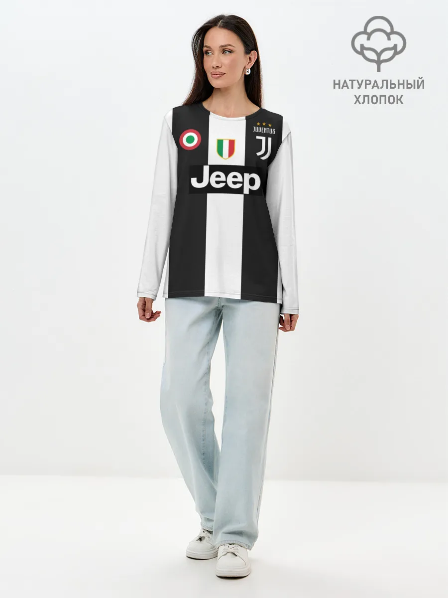Лонгслив женский. Хлопок / Дибала Ювентус 18-19