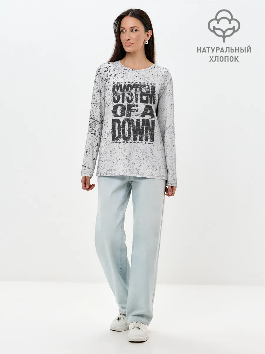 Лонгслив женский. Хлопок / System of a Down