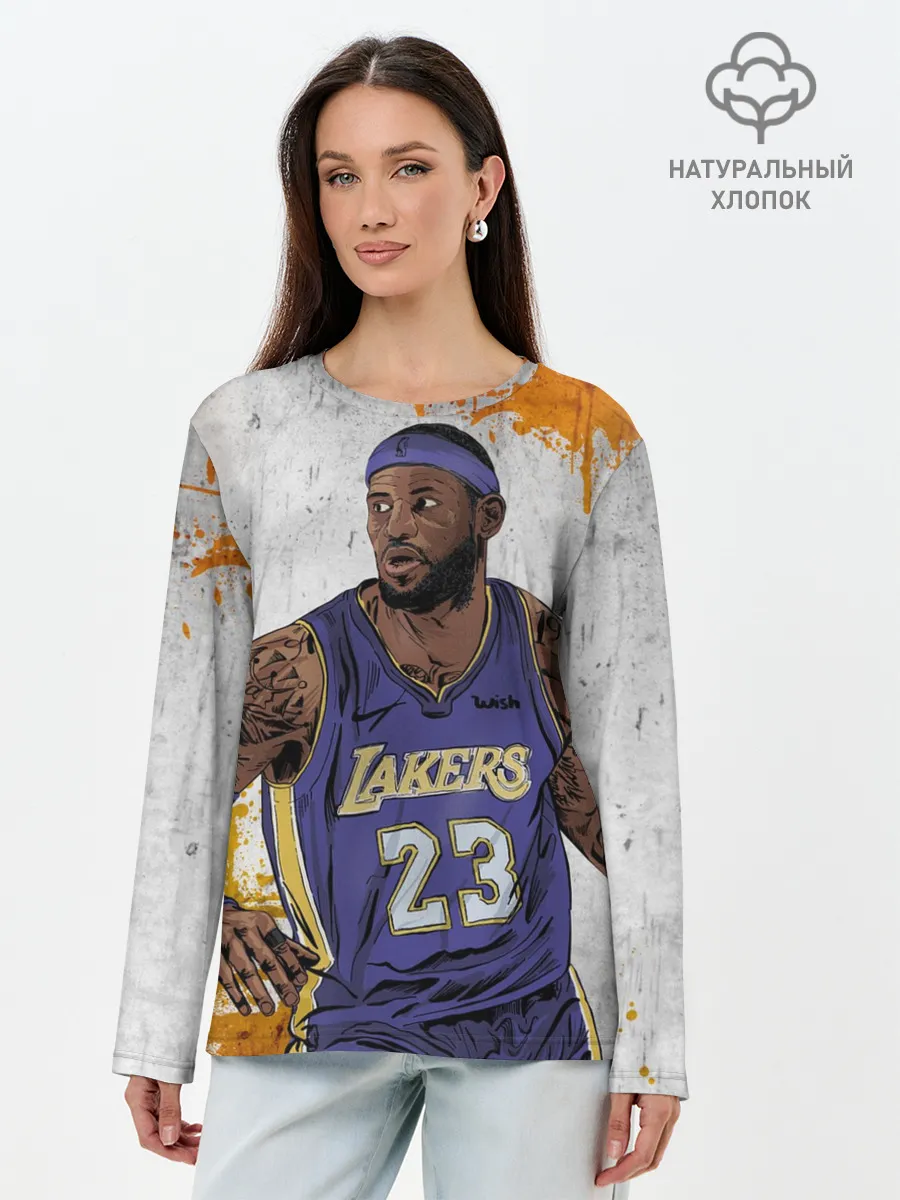 Лонгслив женский. Хлопок / Леброн Джеймс