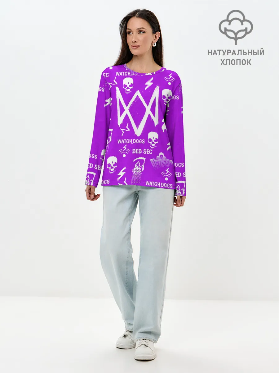 Лонгслив женский. Хлопок / WATCH DOGS 2