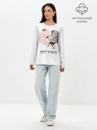 Лонгслив женский. Хлопок / Dont starve