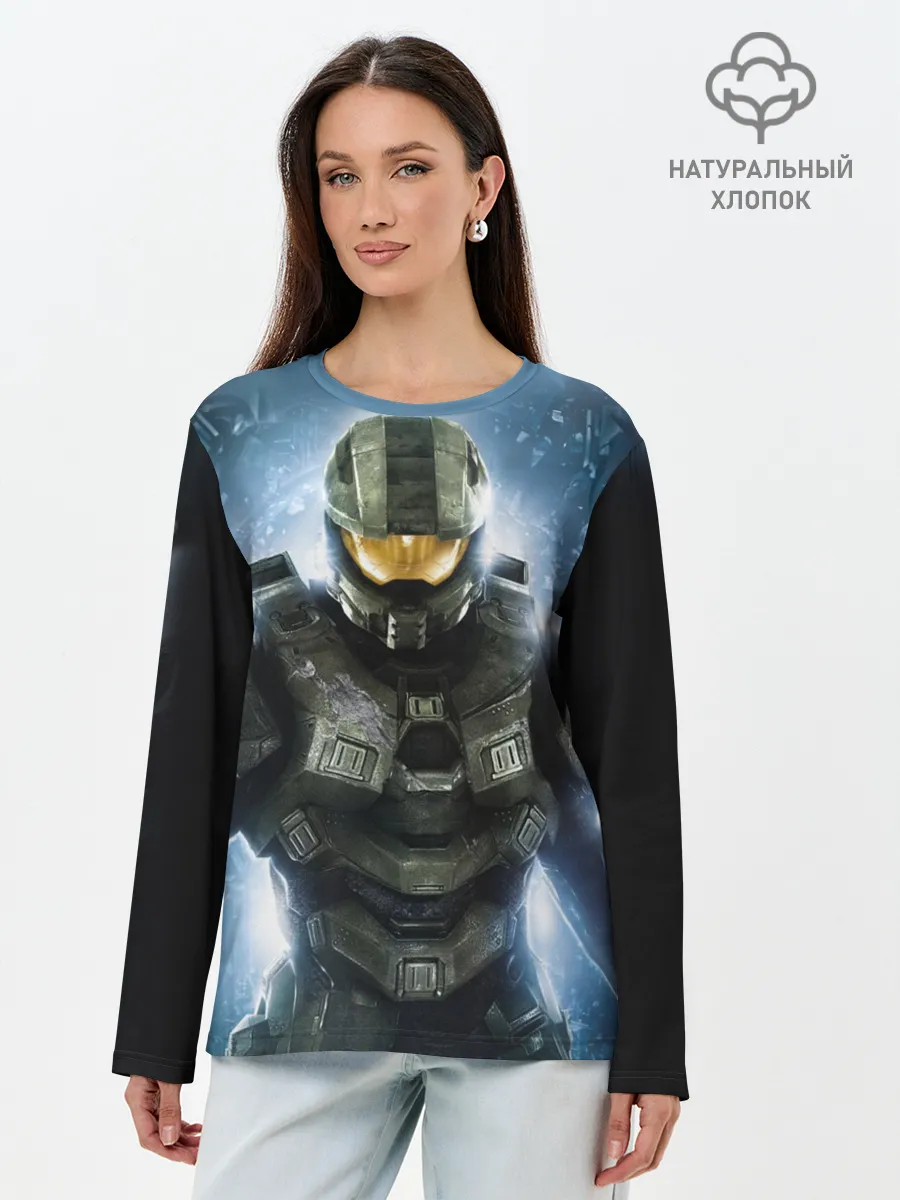 Лонгслив женский. Хлопок / Halo