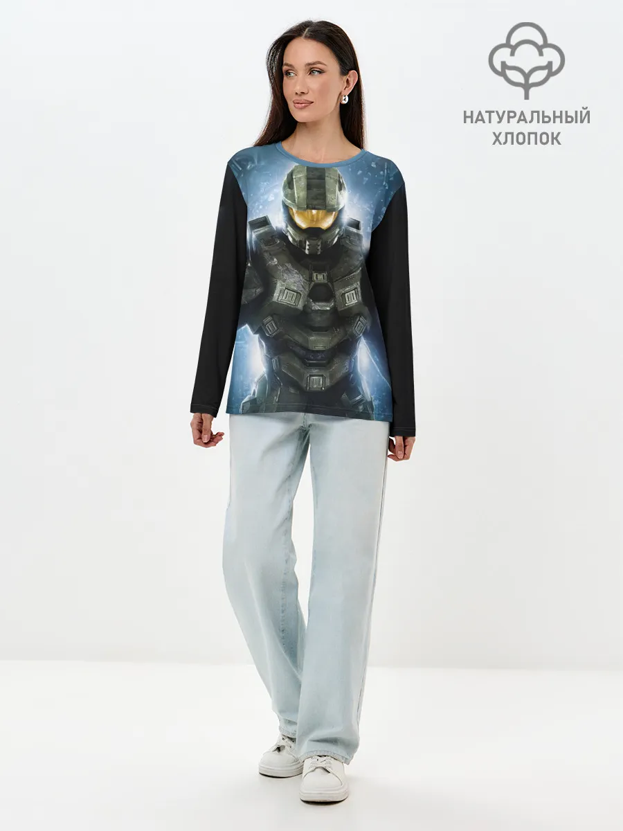 Лонгслив женский. Хлопок / Halo