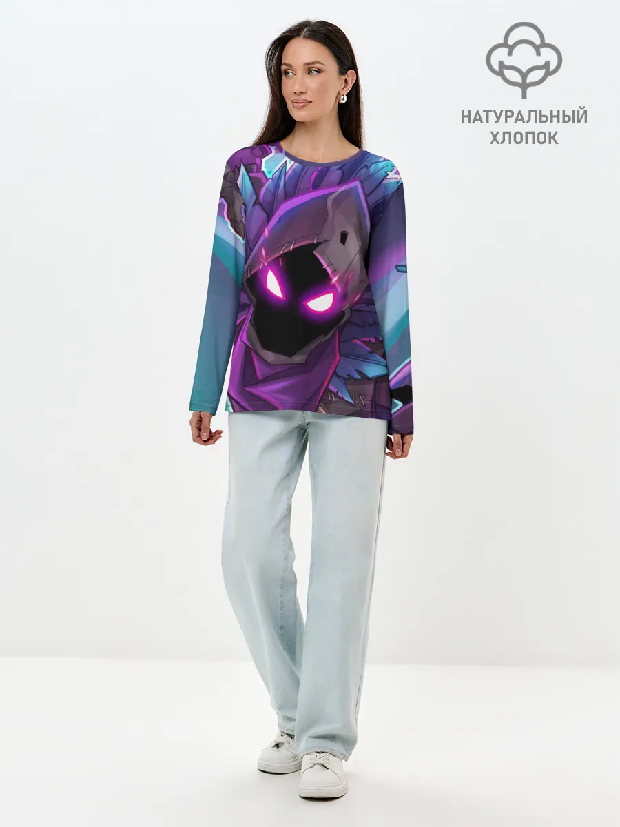 Лонгслив женский. Хлопок / FORTNITE RAVEN | ФОРТНАЙТ ВОРОН