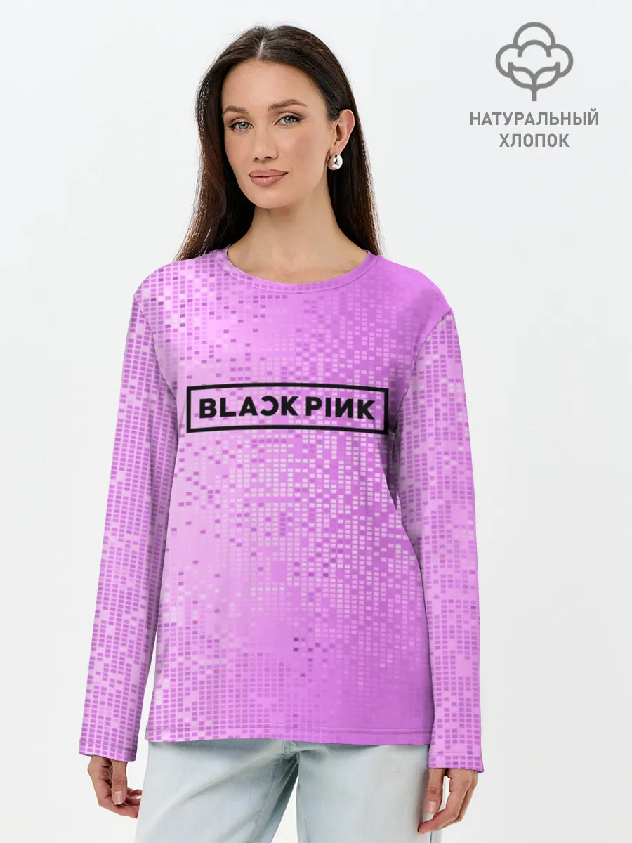 Лонгслив женский. Хлопок / BlackPink