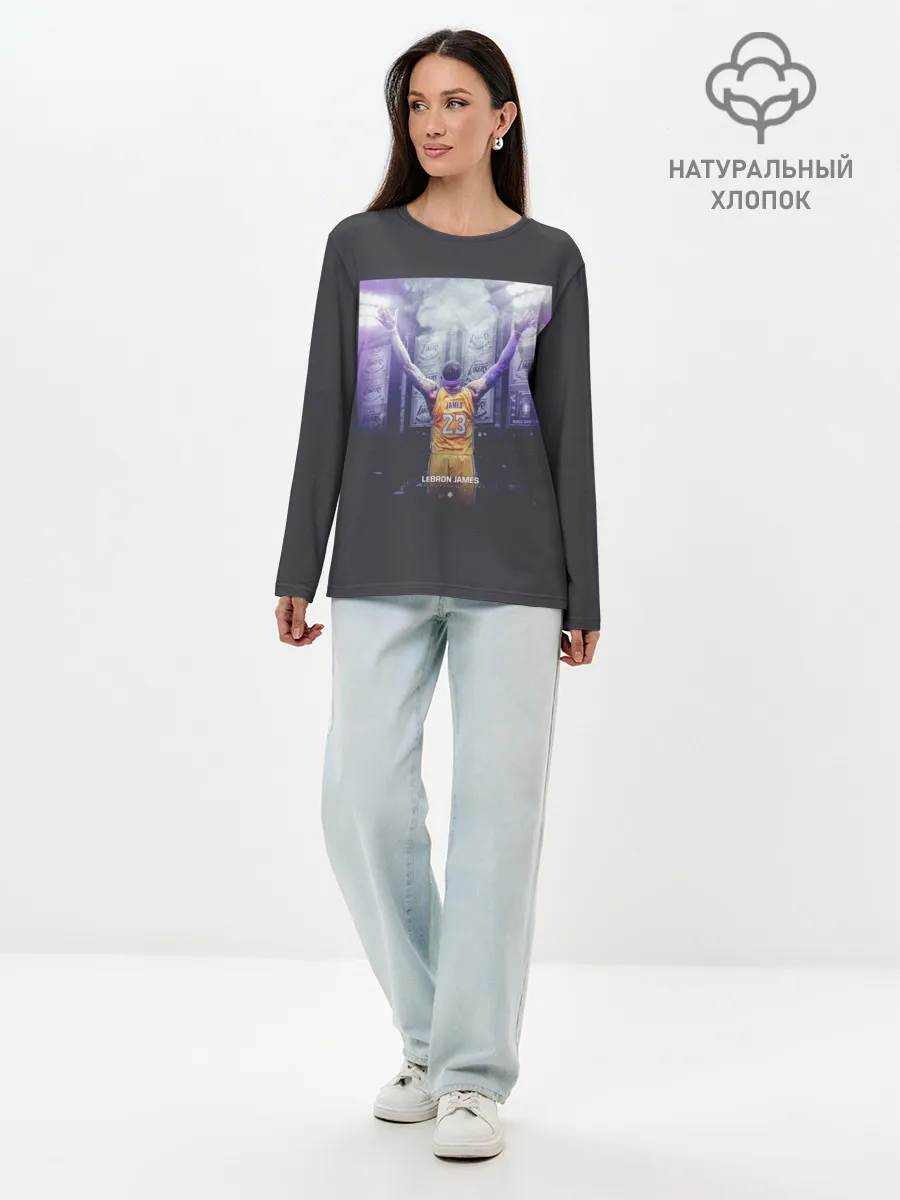 Лонгслив женский. Хлопок / Lebron