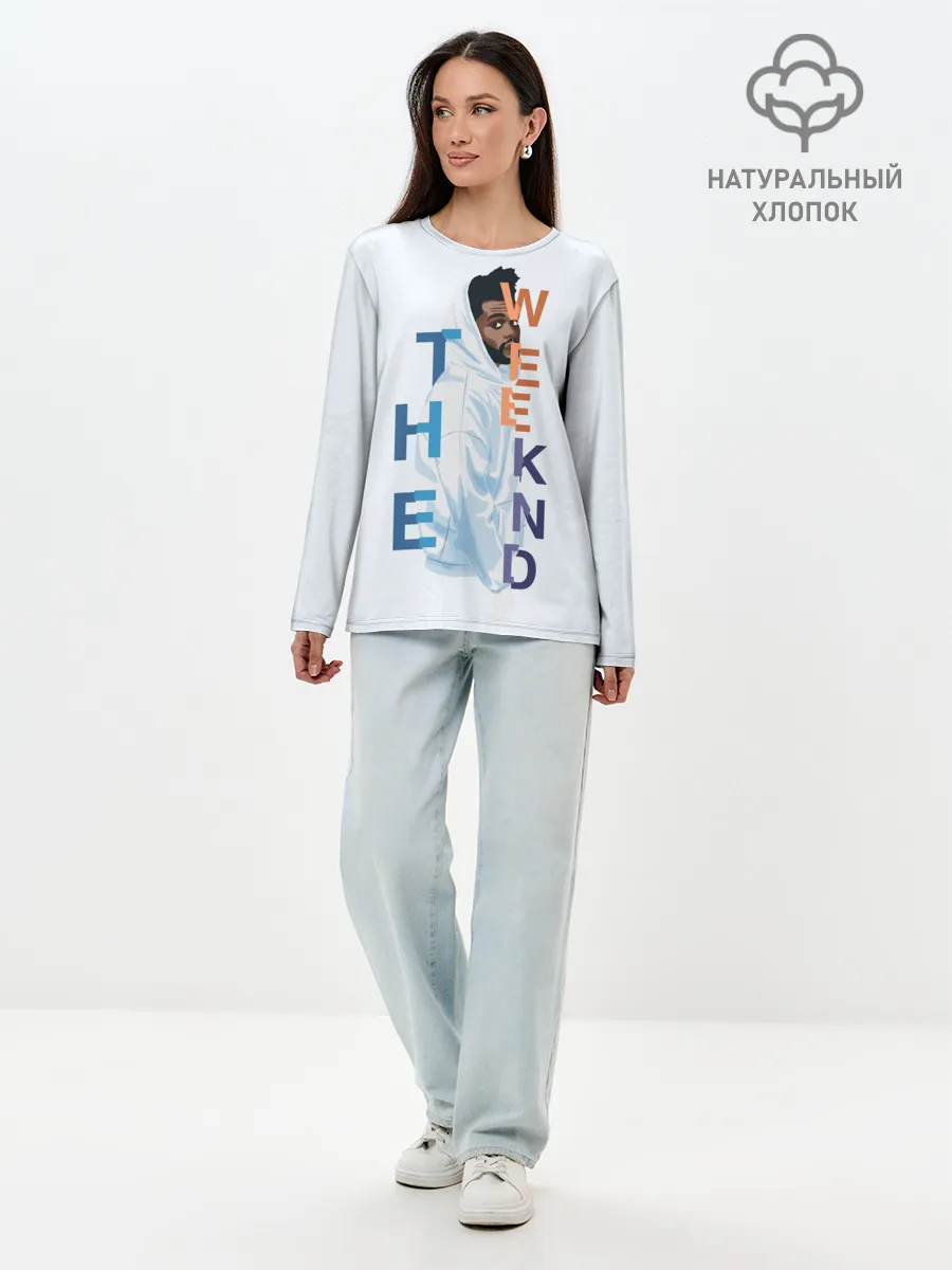 Лонгслив женский. Хлопок / The Weeknd