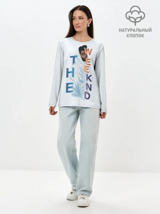 Лонгслив женский. Хлопок / The Weeknd