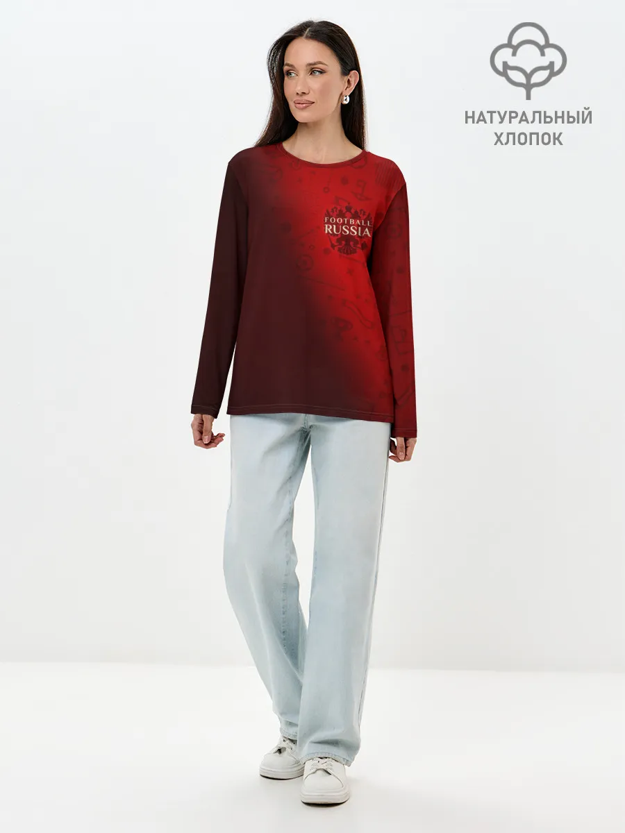Лонгслив женский. Хлопок / Football Russia