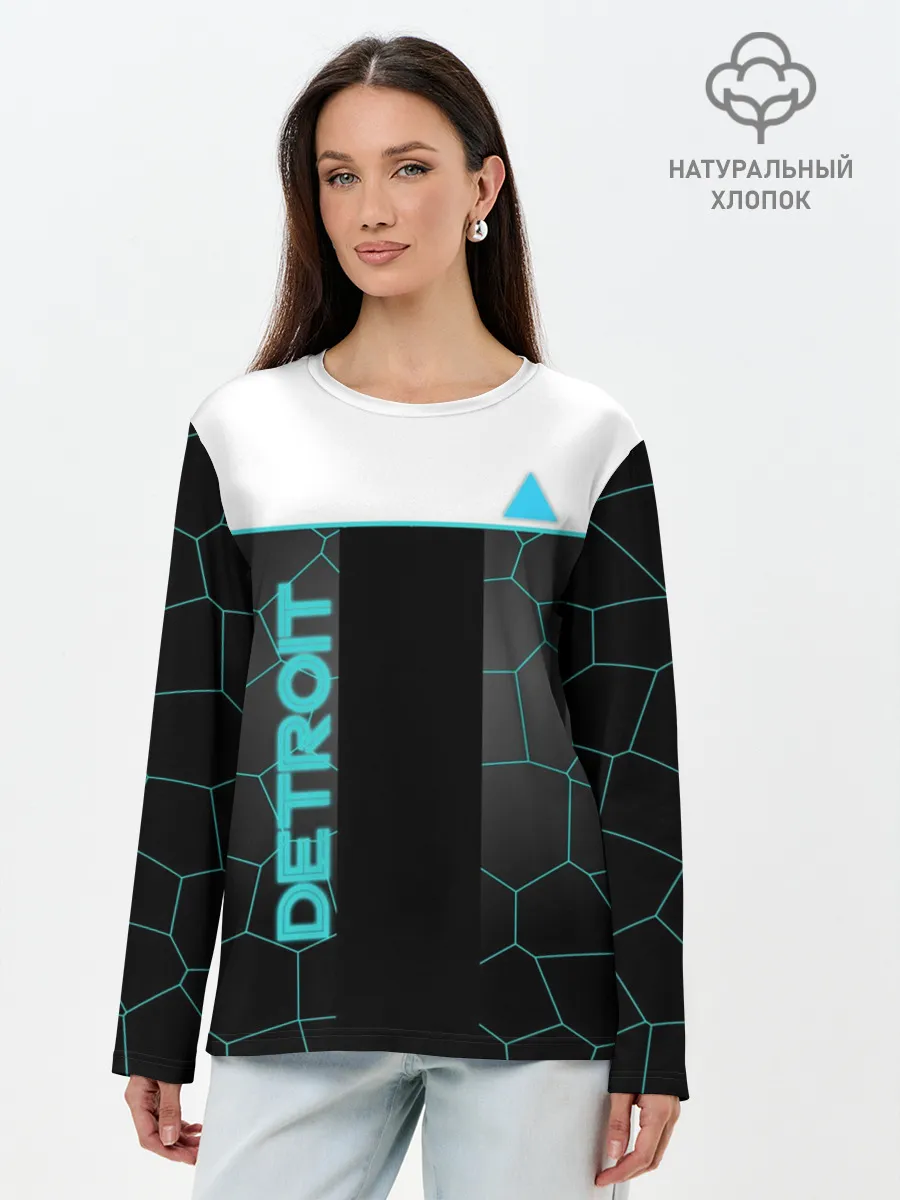 Лонгслив женский. Хлопок / DETROIT