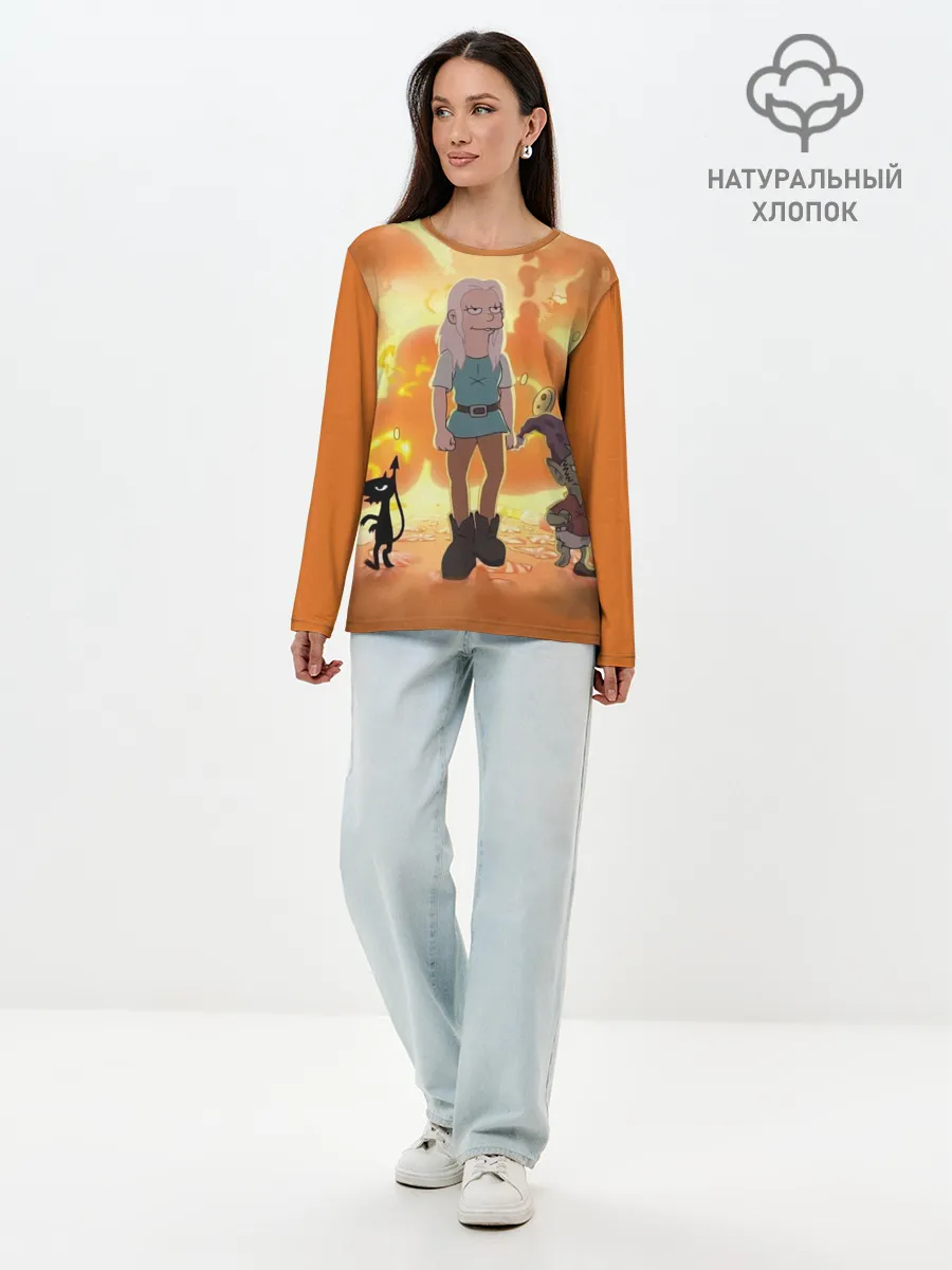 Лонгслив женский. Хлопок / Разочарование