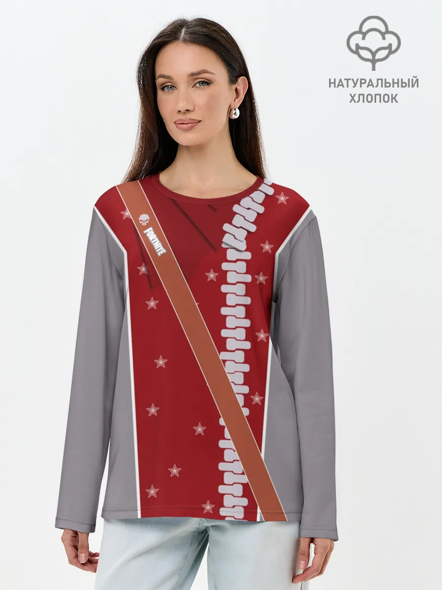 Лонгслив женский. Хлопок / Fortnite: Штурмовик