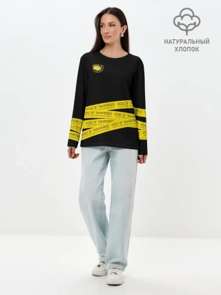 Лонгслив женский. Хлопок / VOID IF TAMPERED