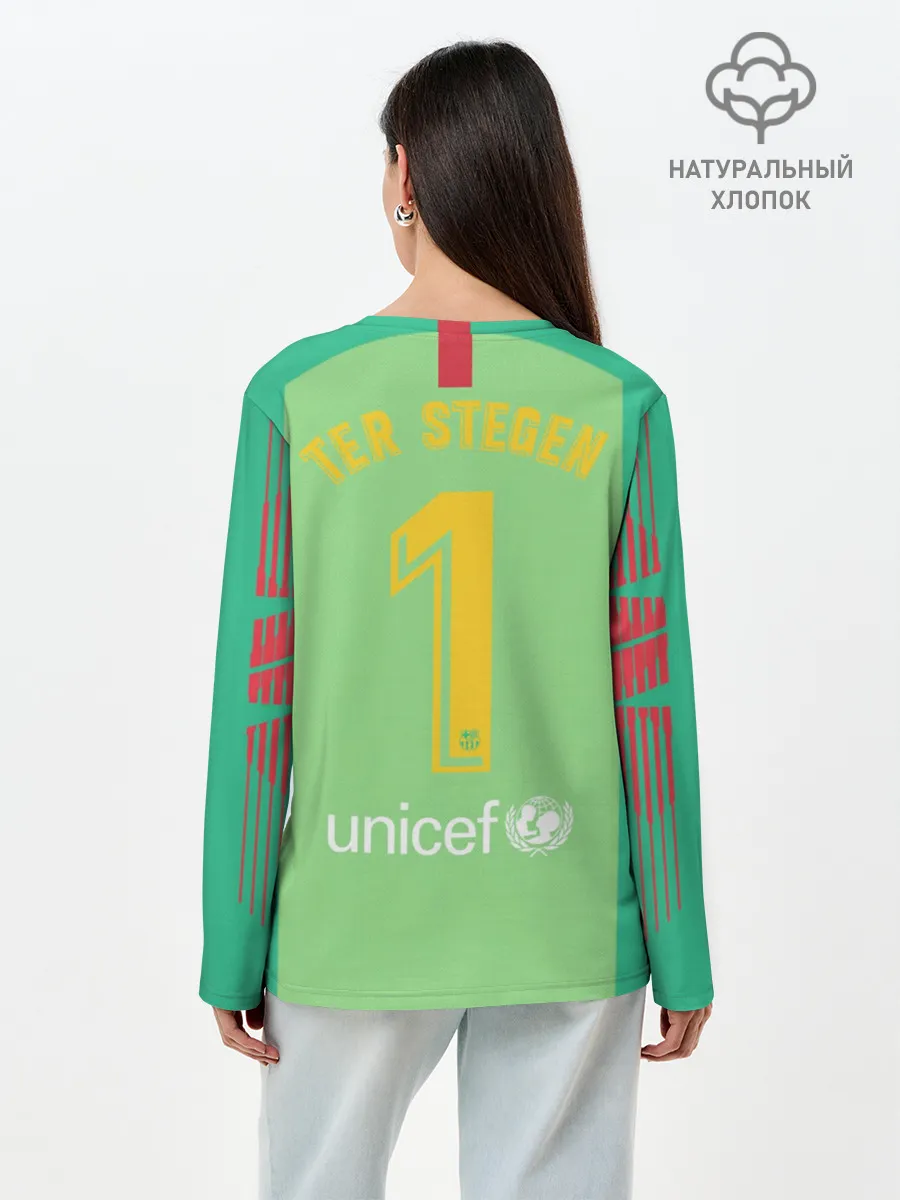 Лонгслив женский. Хлопок / Ter Stegen home 18-19