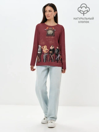 Лонгслив женский. Хлопок / A fever cant sweat out