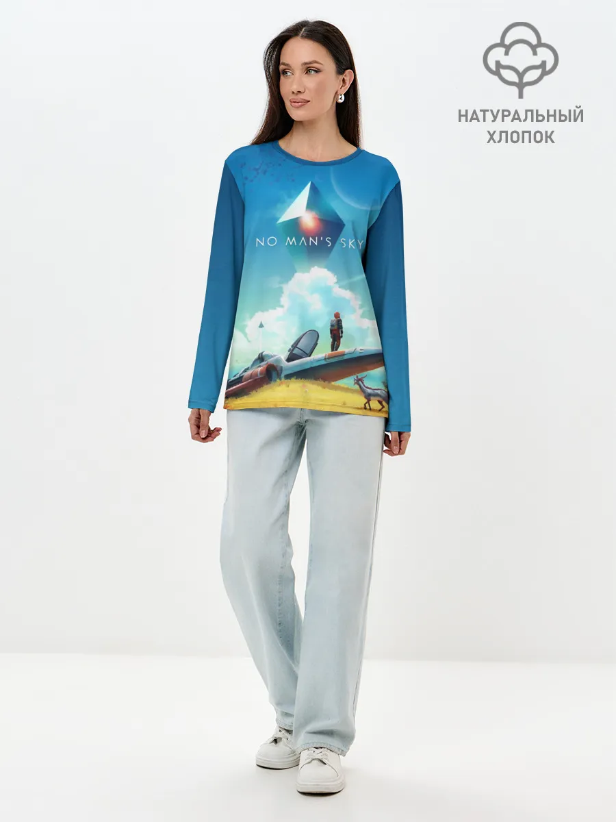 Лонгслив женский. Хлопок / No Man’s Sky - Atlas Rises