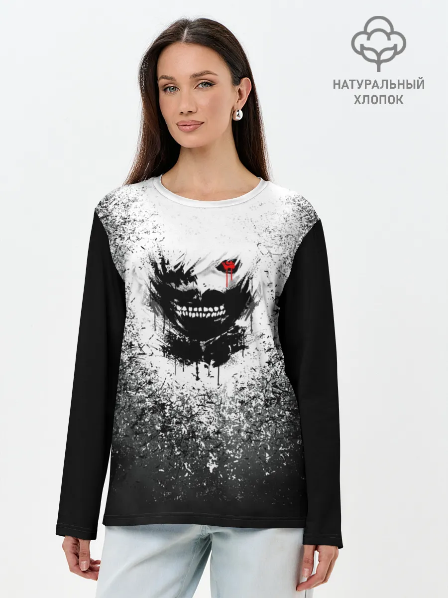 Лонгслив женский. Хлопок / Токийский гуль