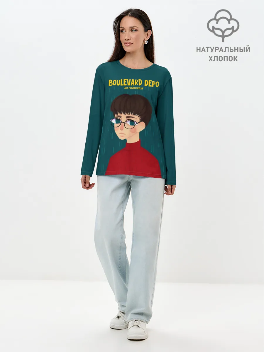Лонгслив женский. Хлопок / Boulevard Depo / Powerpuff Luv