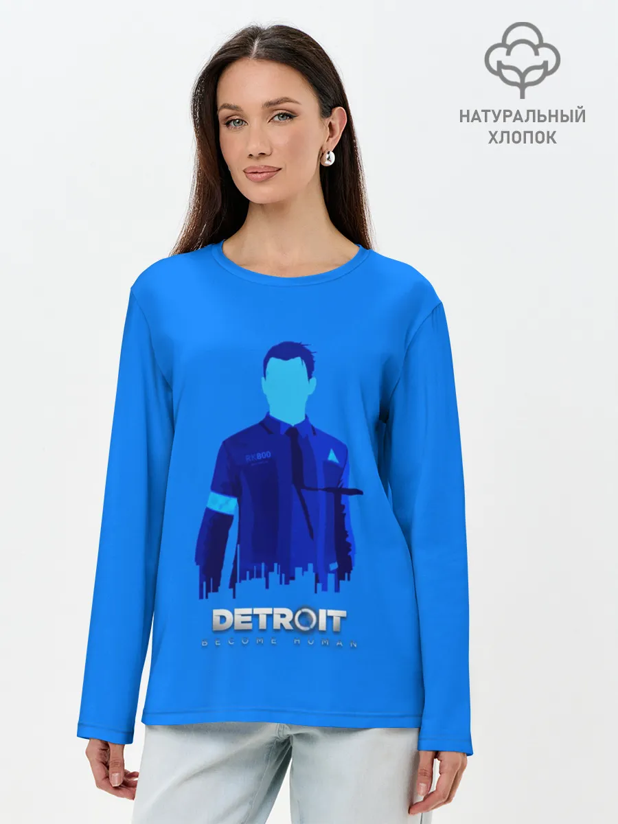 Лонгслив женский. Хлопок / Detroit:become human