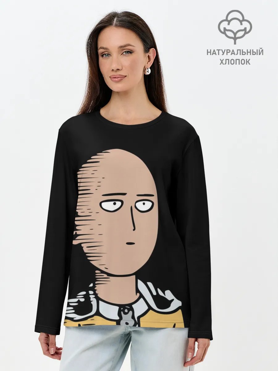 Лонгслив женский. Хлопок / One-Punch Man Ванпачмен