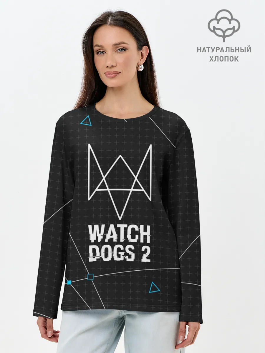 Лонгслив женский. Хлопок / WATCH DOGS 2