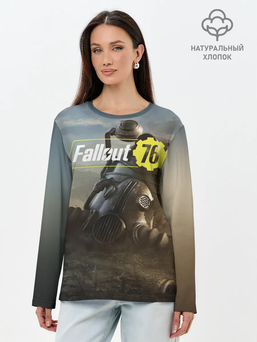 Лонгслив женский. Хлопок / Фаллаут 76