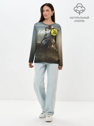 Лонгслив женский. Хлопок / Фаллаут 76